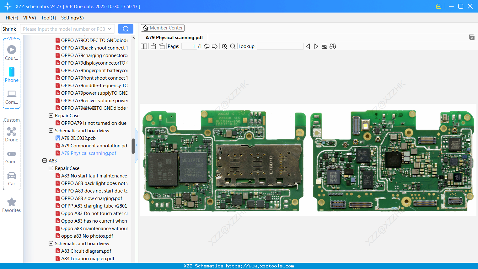 OPPO A79 Physical Scanning